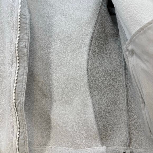 The North Face Fleece Jacket Women's Size S/P White Grey Casual Outerwear Preppy - Picture 6 of 14